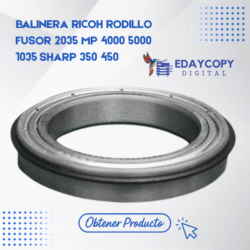 BALINERA RICOH RODILLO FUSOR 2035 MP 4000 5000 1035 SHARP 350 450